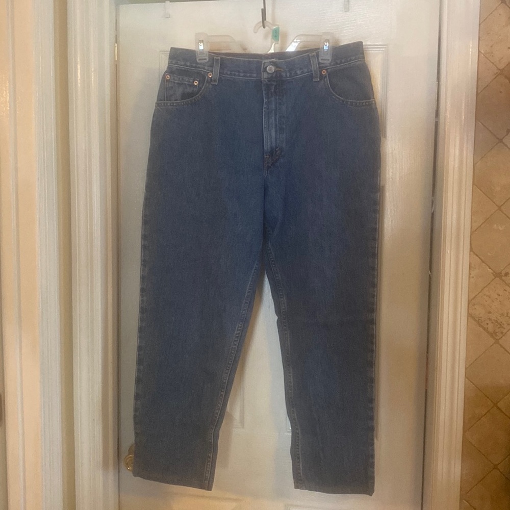 Levi’s relaxed fit tapered leg 550 blue jeans, 16 S, 100%Cotton